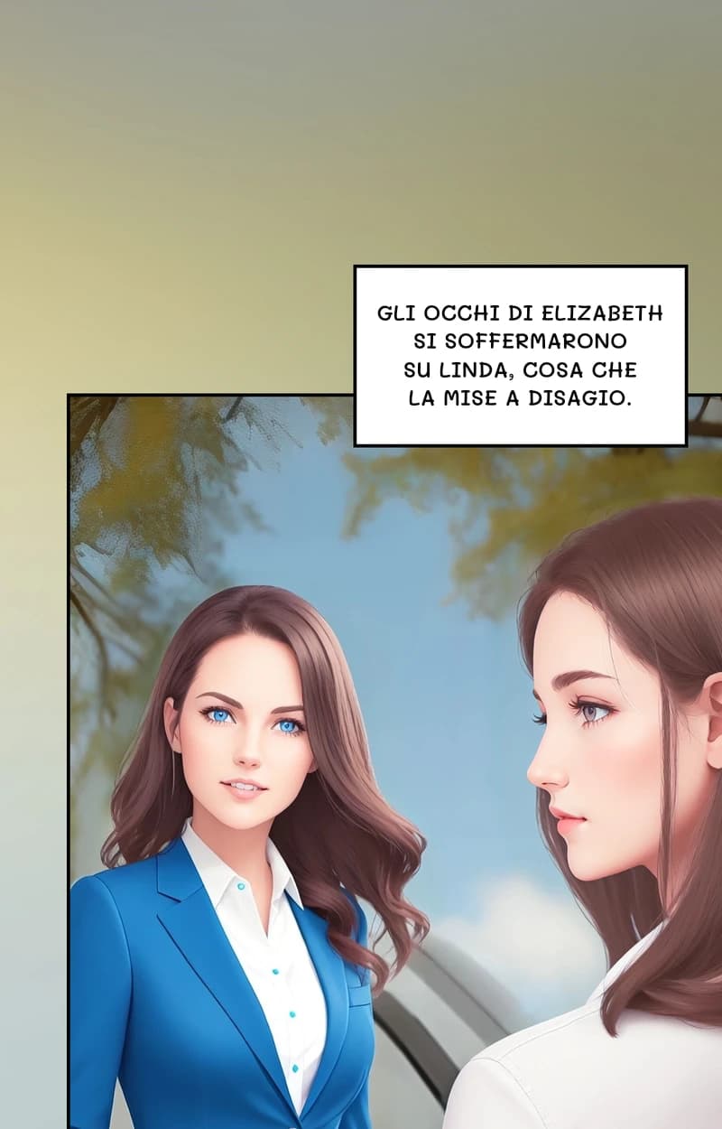 Gli occhi di Elizabeth si soffermarono su Linda, cosa che la mise a disagio.