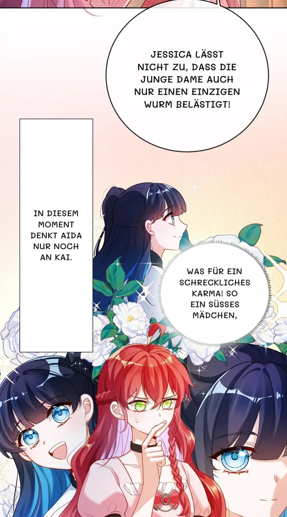 Jessica lässt nicht zu, dass die junge Dame auch nur einen einzigen Wurm belästigt!
In diesem Moment denkt Aida nur noch an Kai.
Was für ein schreckliches Karma! So ein süßes Mädchen,