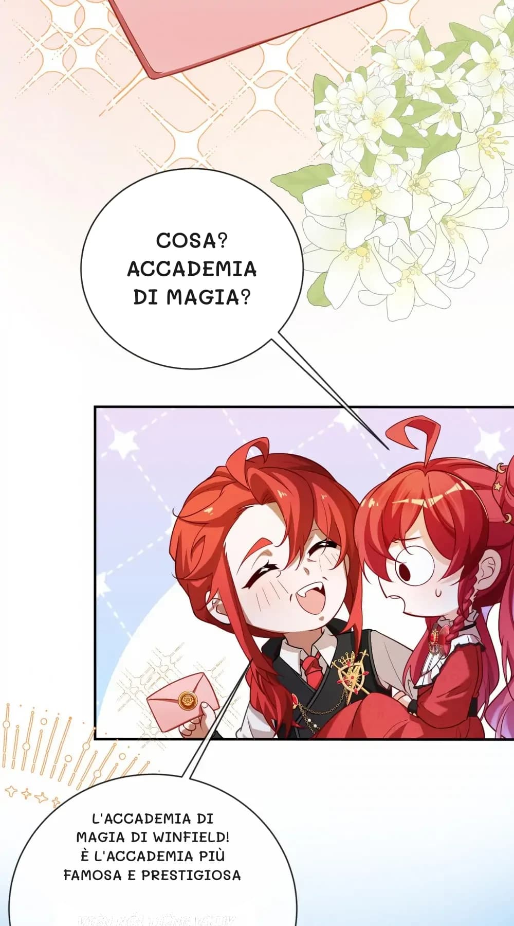 Cosa? Accademia di Magia?
L'Accademia di Magia di Winfield! È l'accademia più famosa e prestigiosa