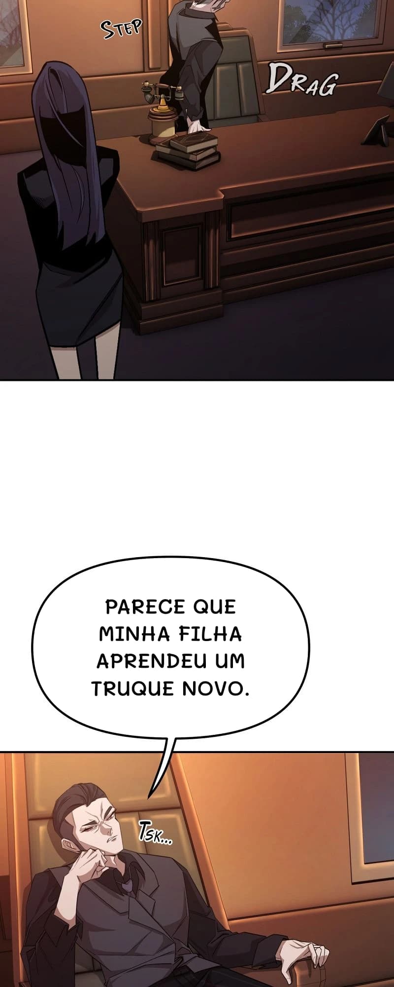 Parece que minha filha aprendeu um truque novo.
