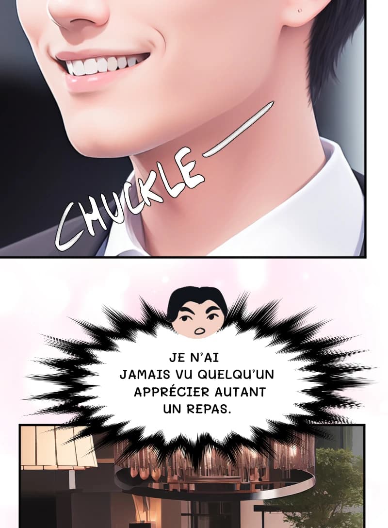 JE N’AI JAMAIS VU QUELQU’UN APPRÉCIER AUTANT UN REPAS.