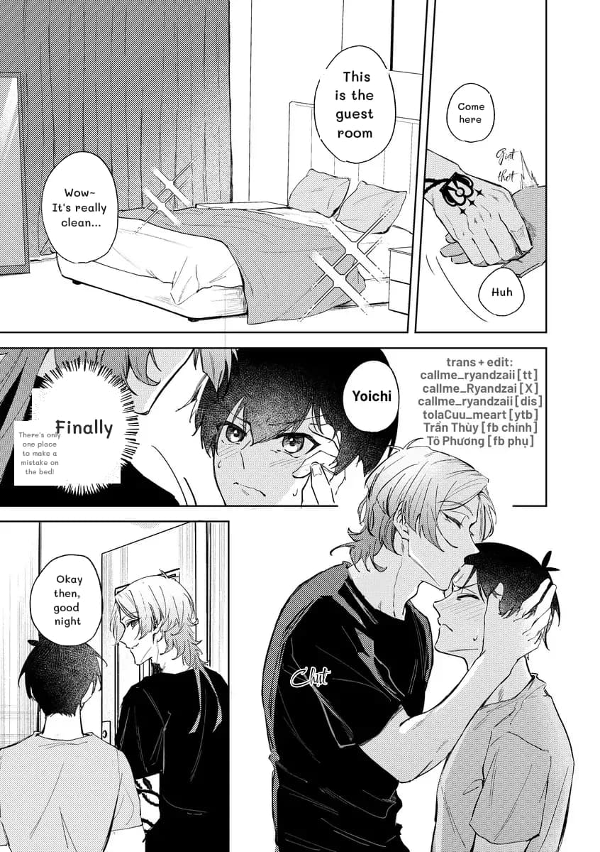 This is the guest room
Come here
Wow~ It's really clean...
Huh
Finally
There's only one place to make a mistake on the bed!
Okay then, good night
