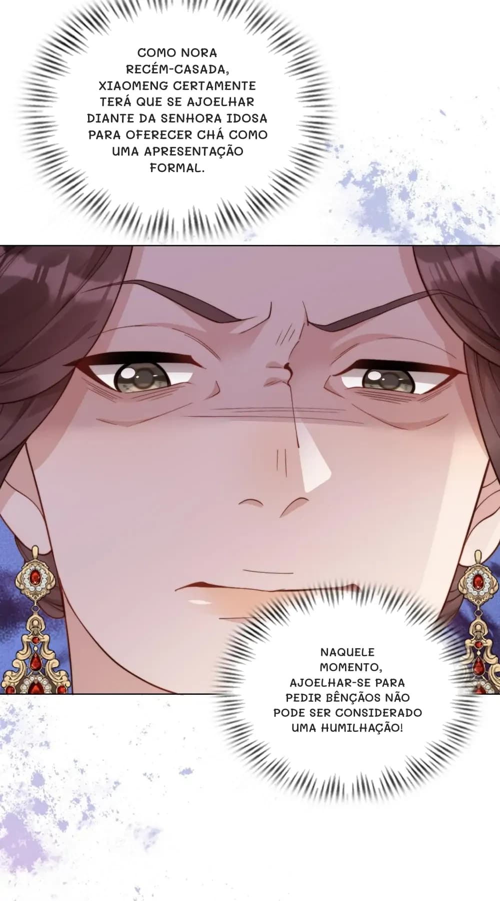 Como nora recém-casada, Xiaomeng certamente terá que se ajoelhar diante da senhora idosa para oferecer chá como uma apresentação formal.
Naquele momento, ajoelhar-se para pedir bênçãos não pode ser considerado uma humilhação!