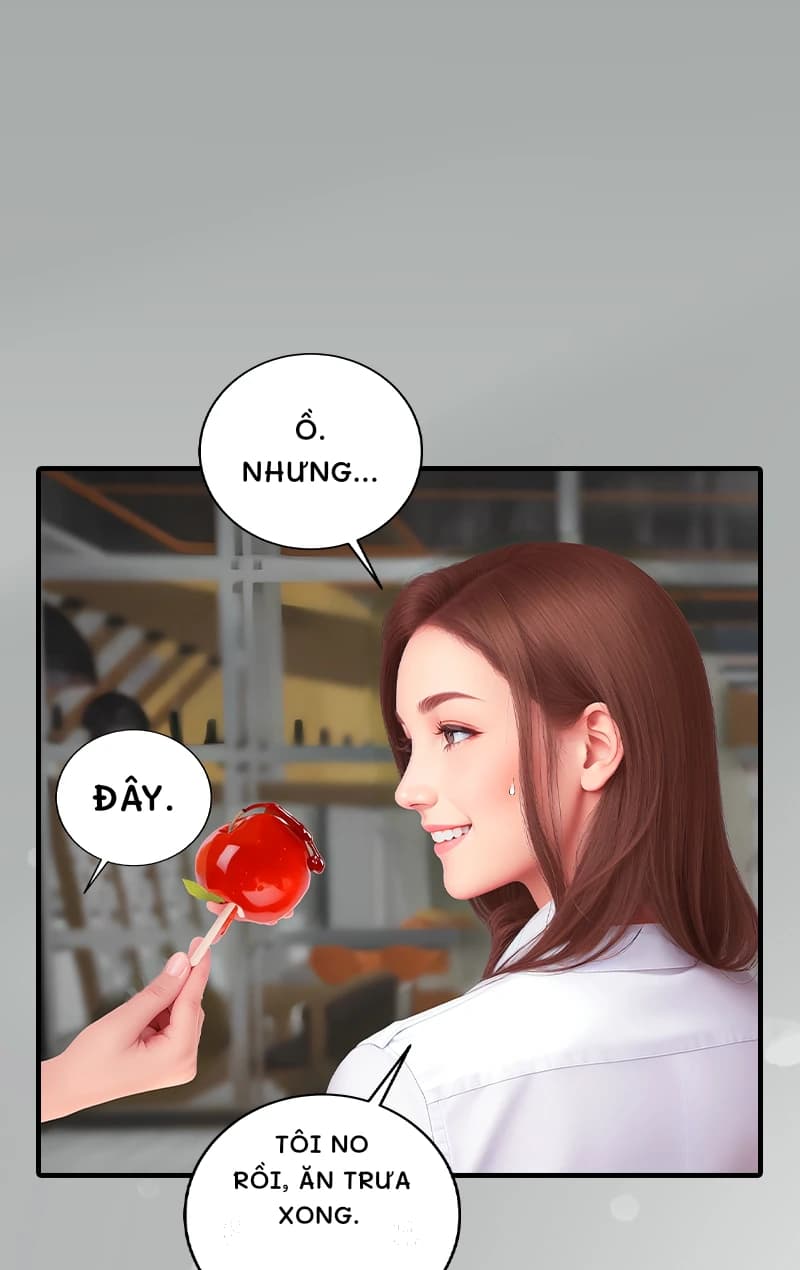 Ồ. Nhưng...
Đây.
Tôi no rồi, ăn trưa xong.