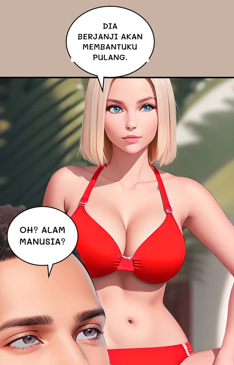 Dia berjanji akan membantuku pulang.
Oh? Alam manusia?