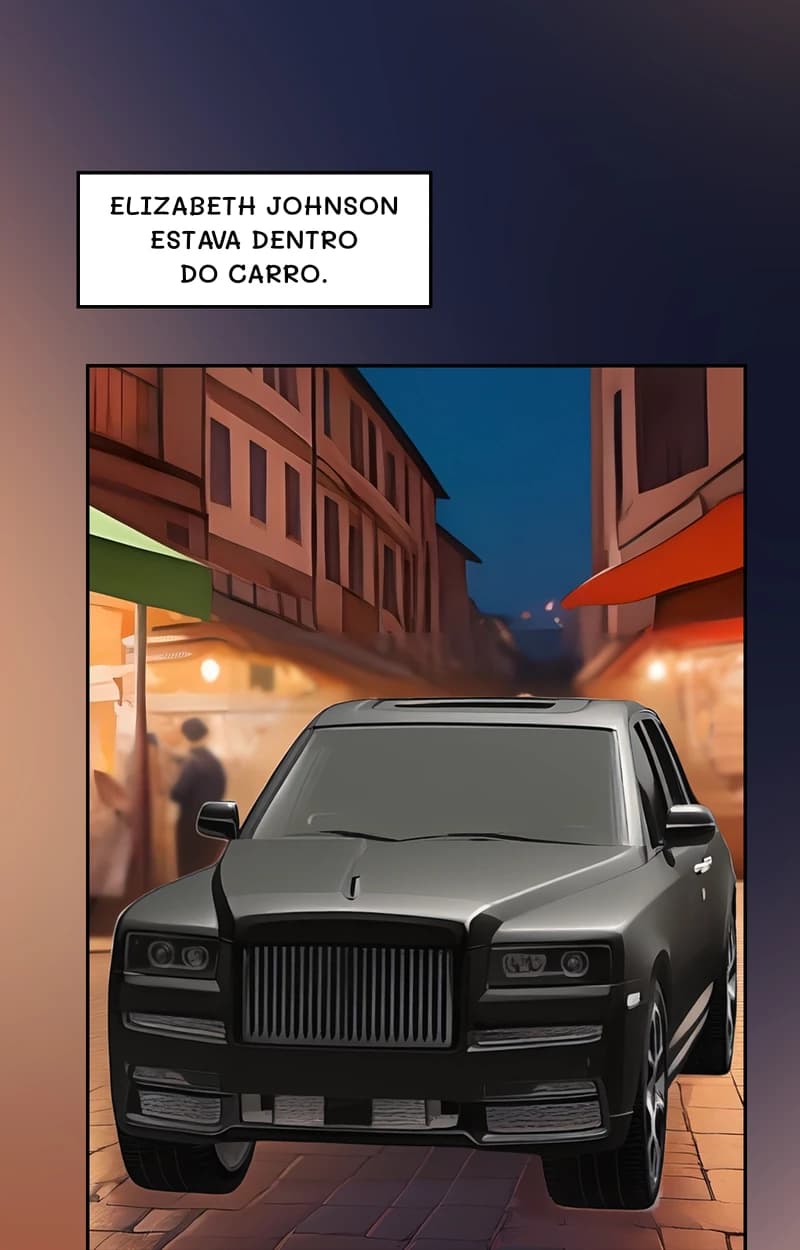 Elizabeth Johnson estava dentro do carro.