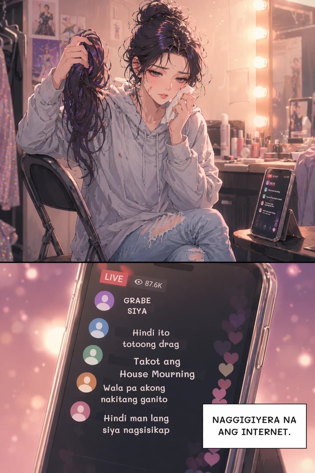 GRABE SIYA
Hindi ito totoong drag
Takot ang House Mourning
Wala pa akong nakitang ganito
Hindi man lang siya nagsisikap
NAGGIGIYERA NA ANG INTERNET.