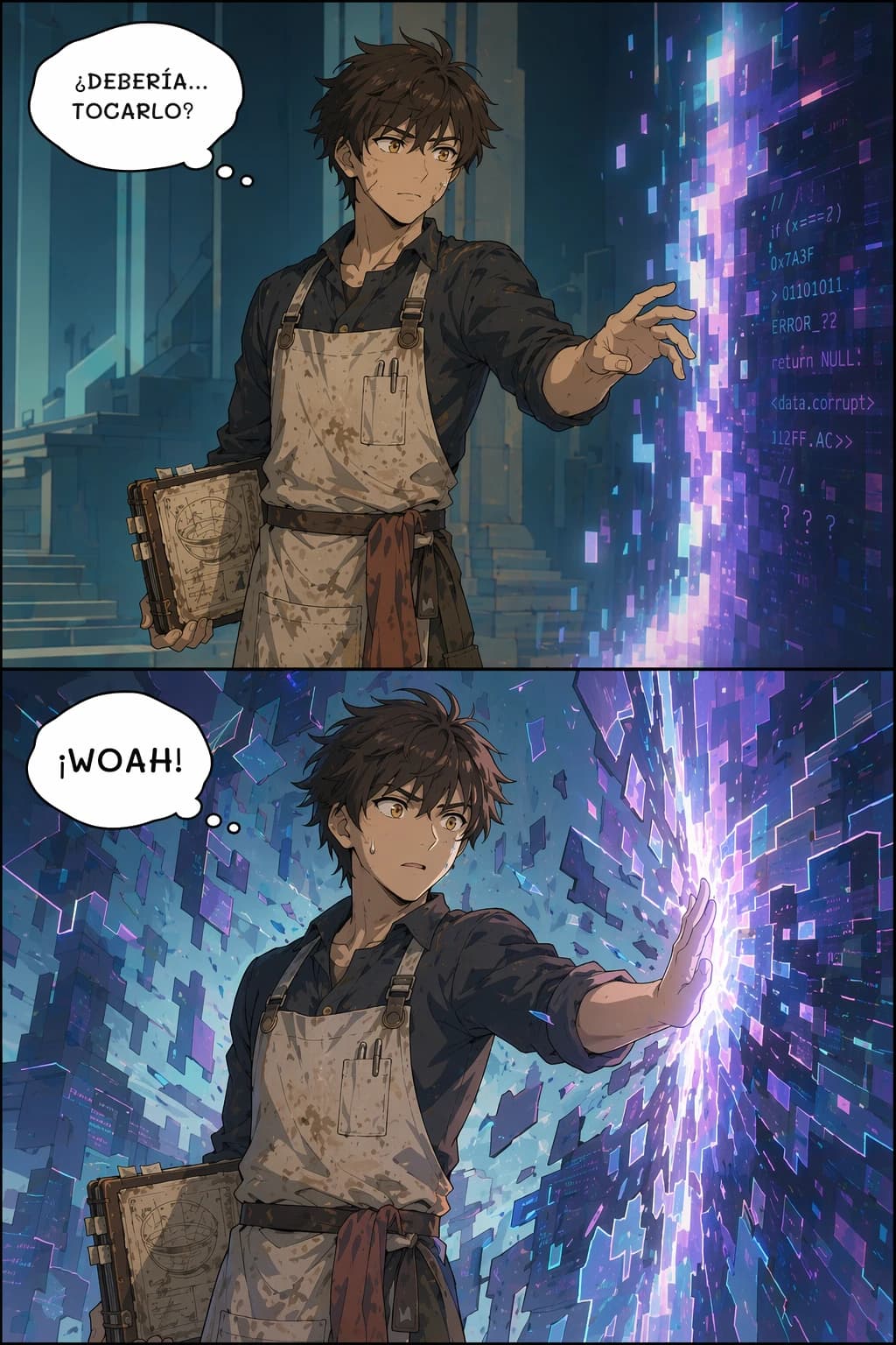¿DEBERÍA... TOCARLO?
¡WOAH!