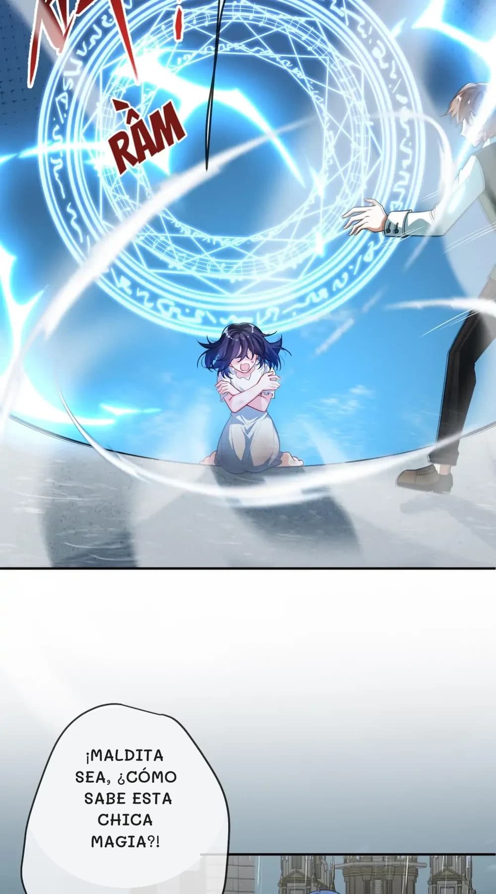 ¡Maldita sea, ¿cómo sabe esta chica magia?!