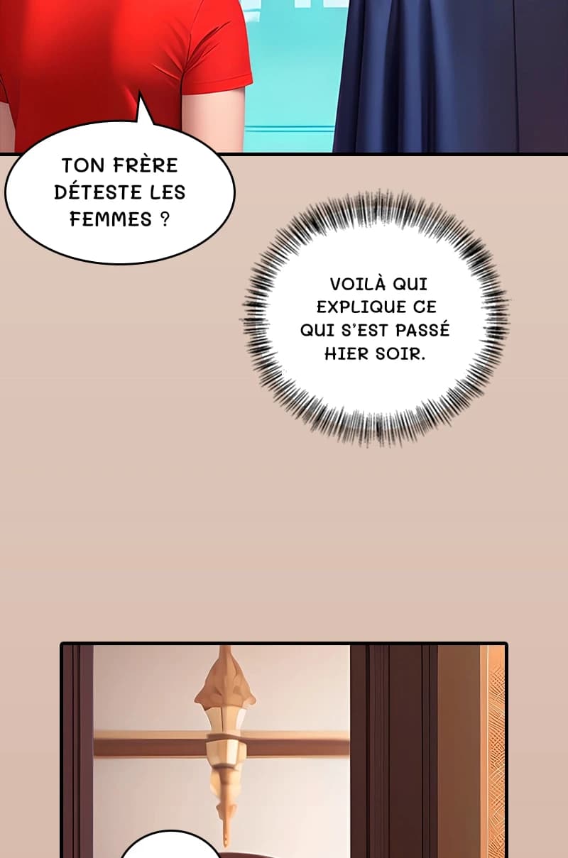 Ton frère déteste les femmes ?
Voilà qui explique ce qui s’est passé hier soir.