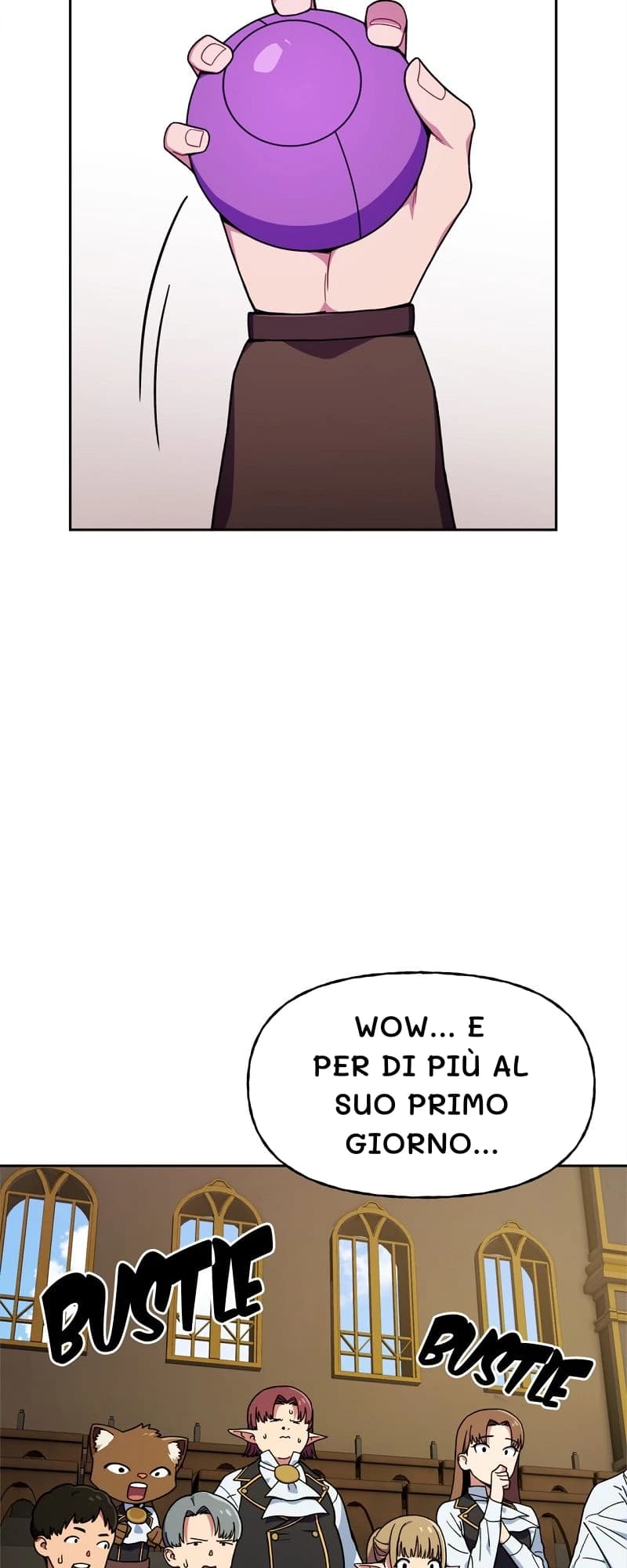 Wow... E per di più al suo primo giorno...