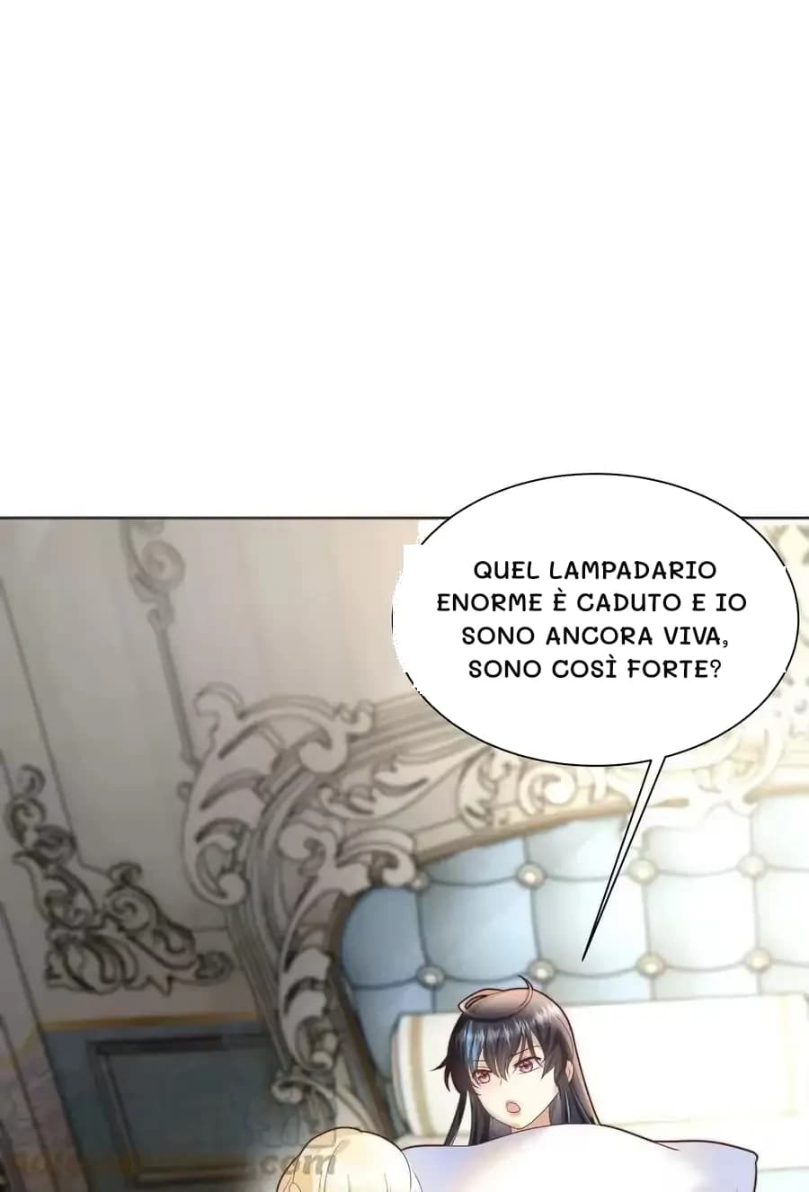 Quel lampadario enorme è caduto e io sono ancora viva, sono così forte?