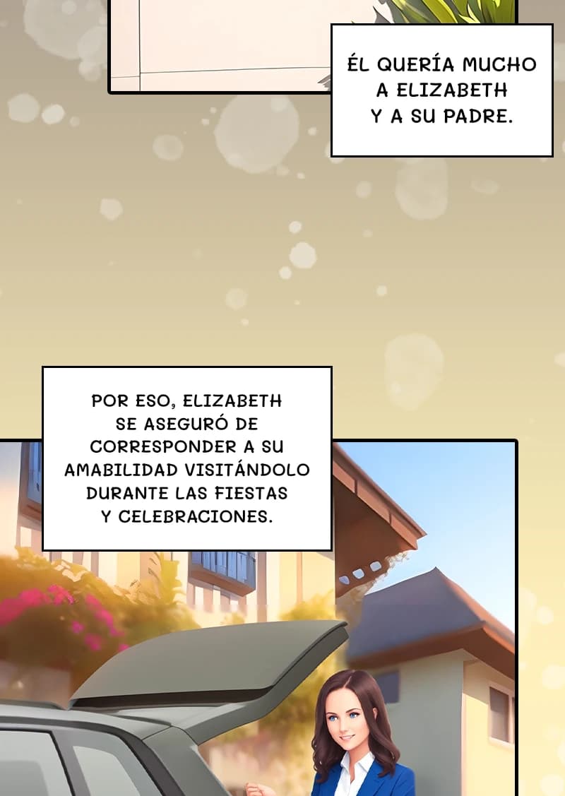 Él quería mucho a Elizabeth y a su padre.
Por eso, Elizabeth se aseguró de corresponder a su amabilidad visitándolo durante las fiestas y celebraciones.