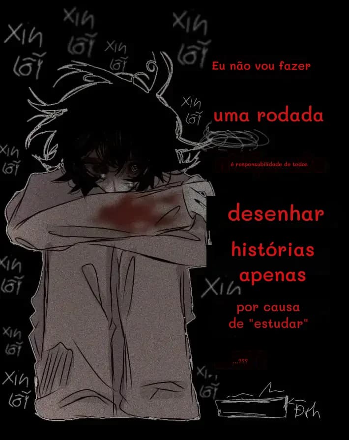 Eu não vou fazer
uma rodada
é responsabilidade de todos
desenhar
histórias apenas
por causa de "estudar"
...???