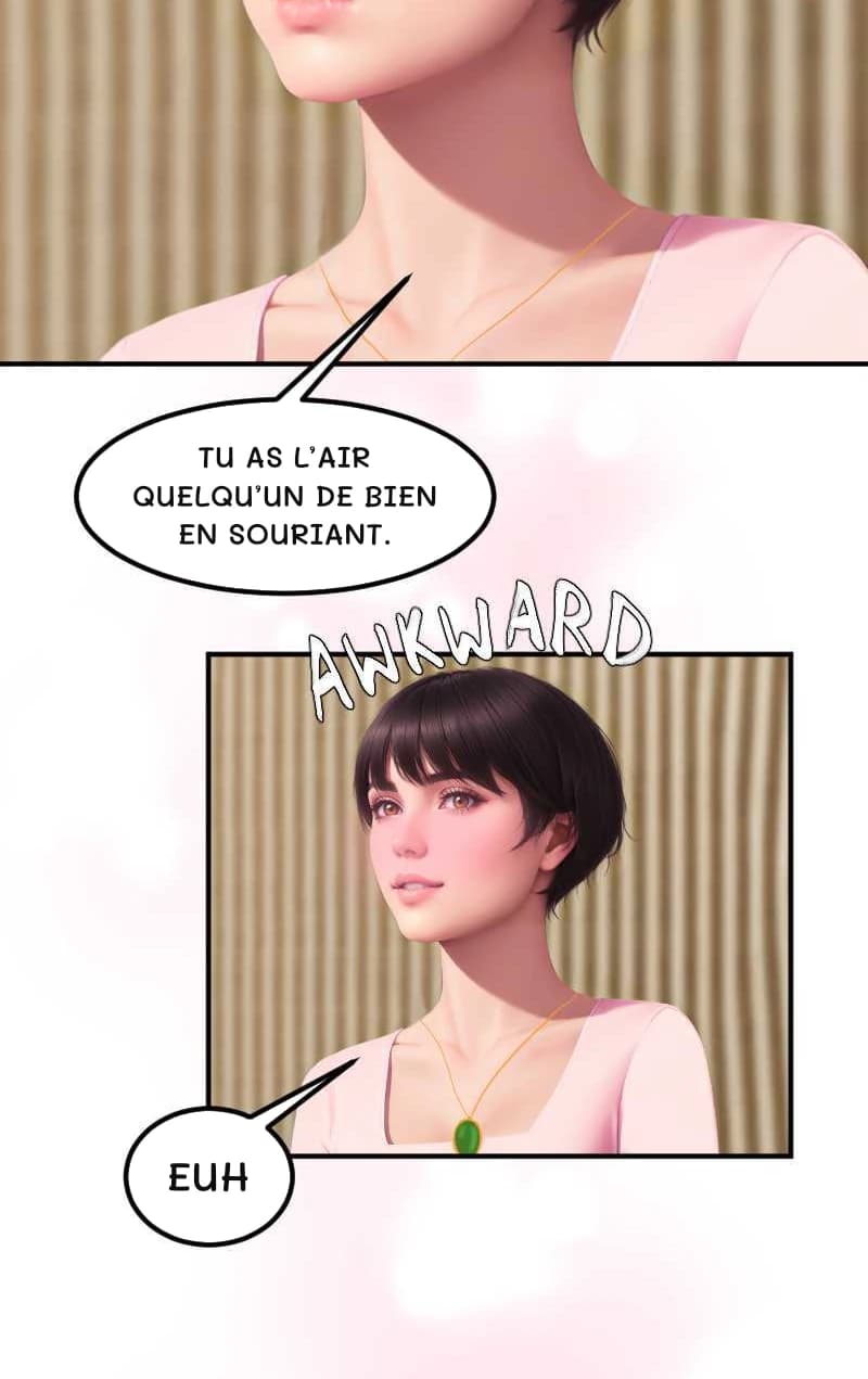 TU AS L’AIR QUELQU’UN DE BIEN EN SOURiant.
Euh