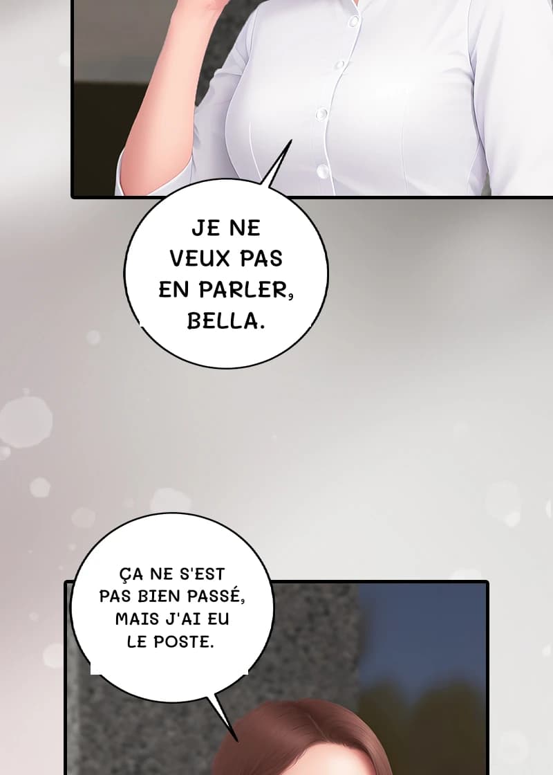 Je ne veux pas en parler, bella.
Ça ne s'est pas bien passé, mais j'ai eu le poste.