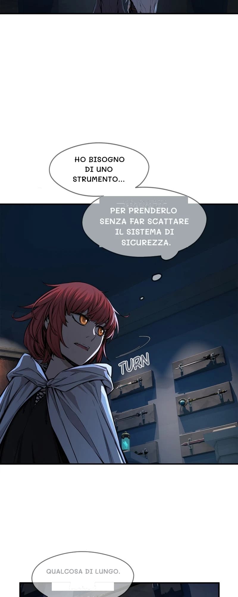 Ho bisogno di uno strumento...
Per prenderlo senza far scattare il sistema di sicurezza.
Qualcosa di lungo.