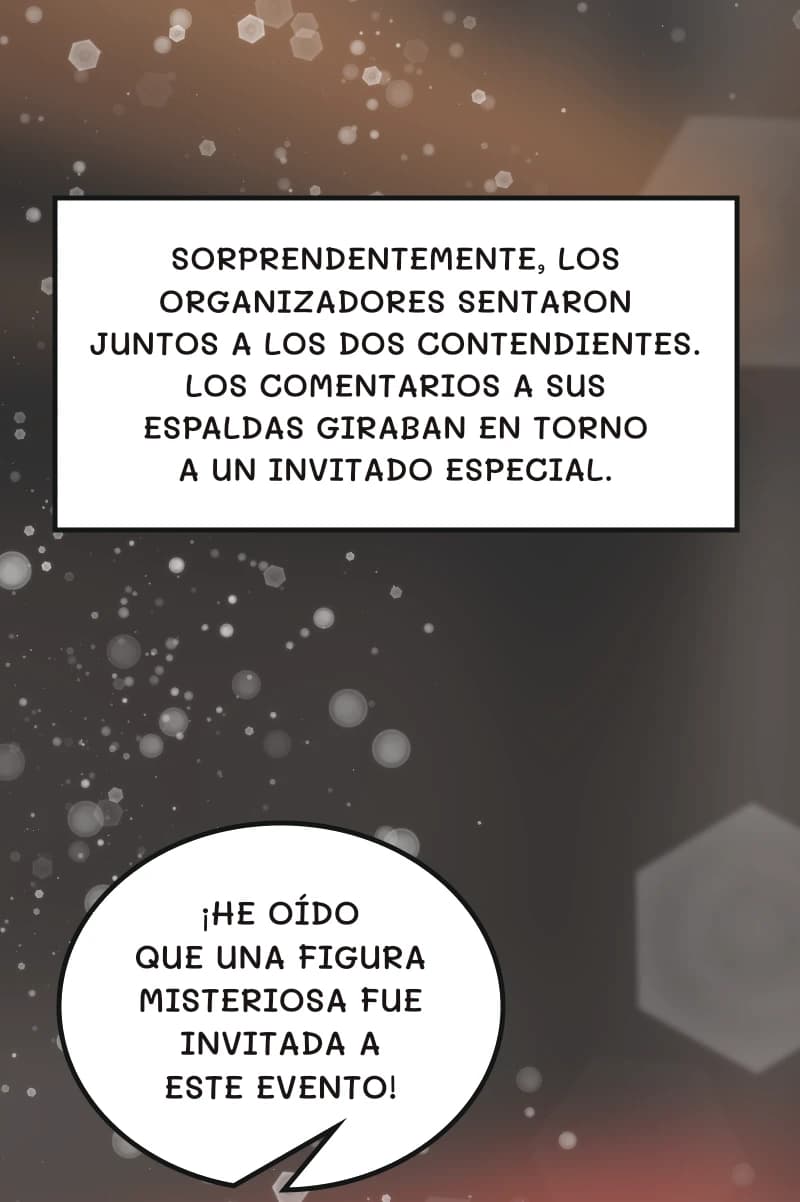 Sorprendentemente, los organizadores sentaron juntos a los dos contendientes. Los comentarios a sus espaldas giraban en torno a un invitado especial.
¡He oído que una figura misteriosa fue invitada a este evento!