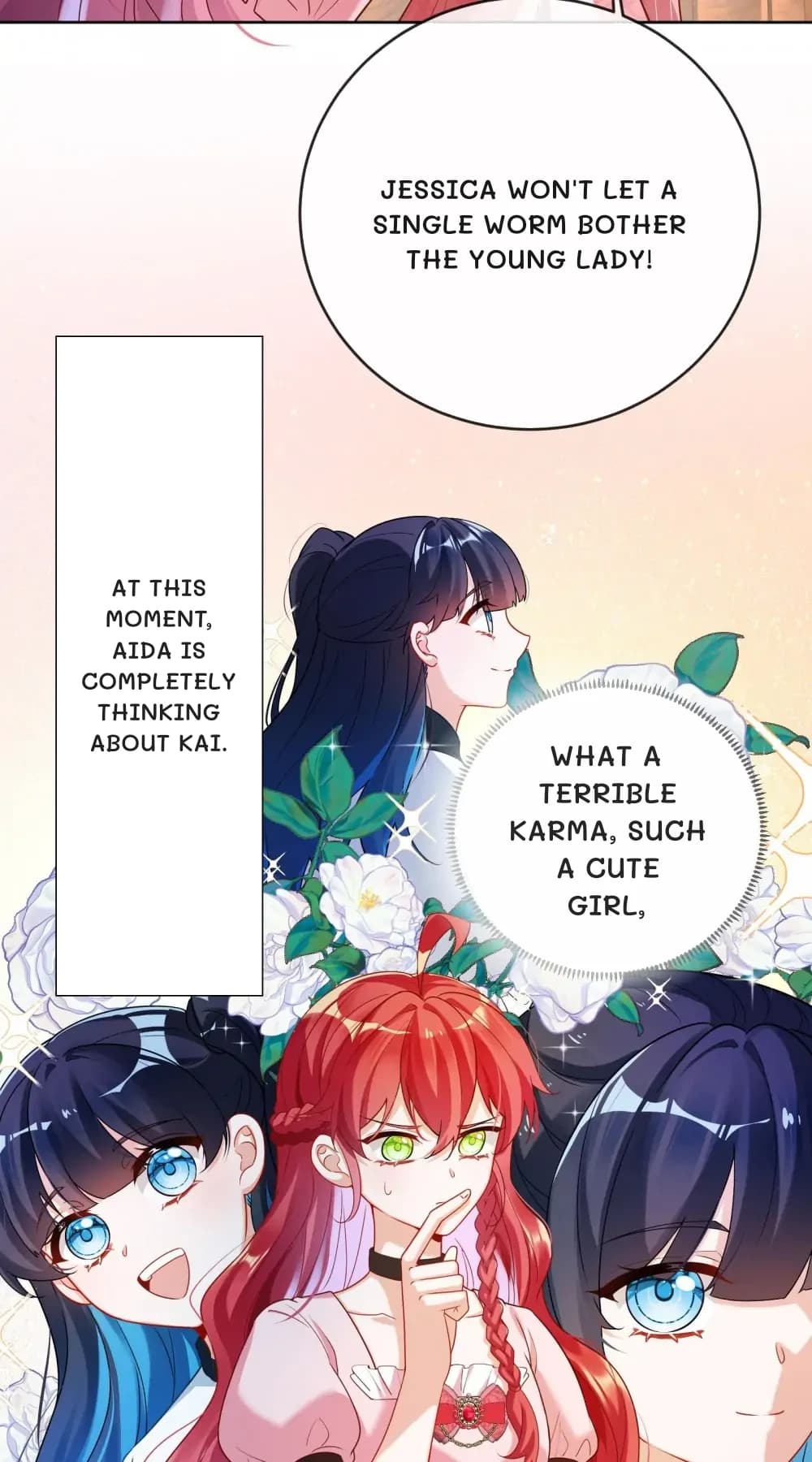 Jessica won't let a single worm bother the young lady!
At this moment, Aida is completely thinking about Kai.
What a terrible karma, such a cute girl,