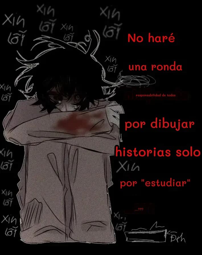 No haré
una ronda
responsabilidad de todos
por dibujar
historias solo
por "estudiar"
...???
