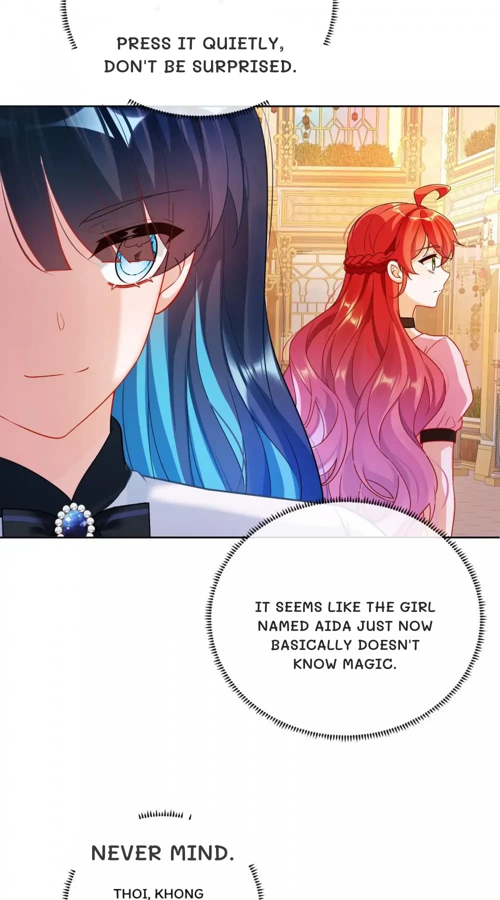 Press it quietly, don't be surprised.
It seems like the girl named Aida just now basically doesn't know magic.
Never mind.