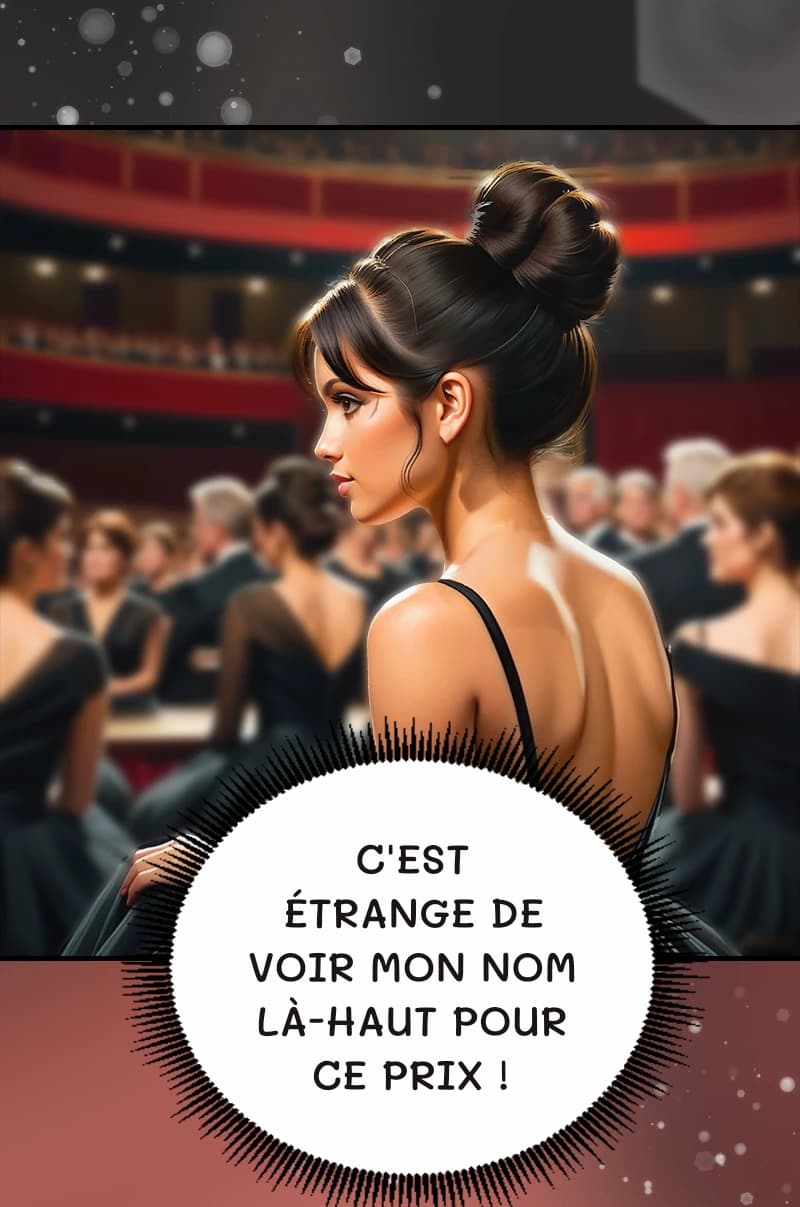 C'est étrange de voir mon nom là-haut pour ce prix !