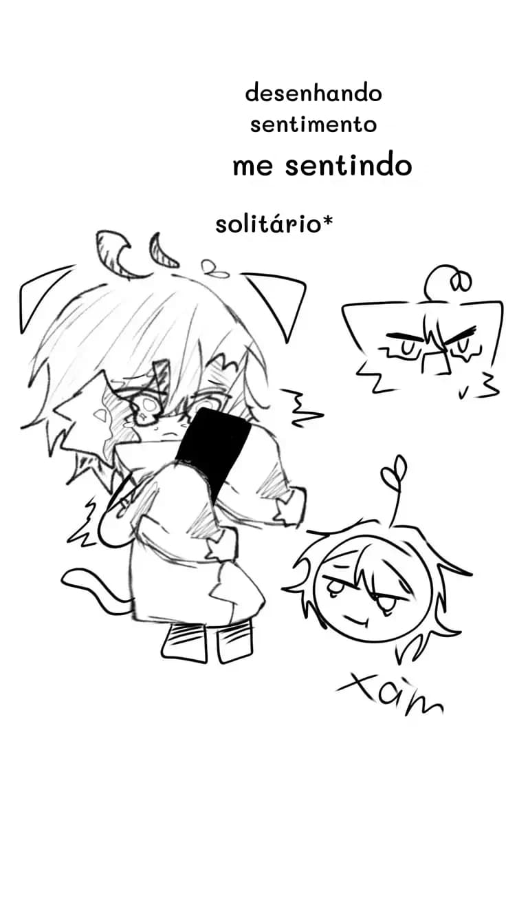 desenhando sentimento
me sentindo
solitário*