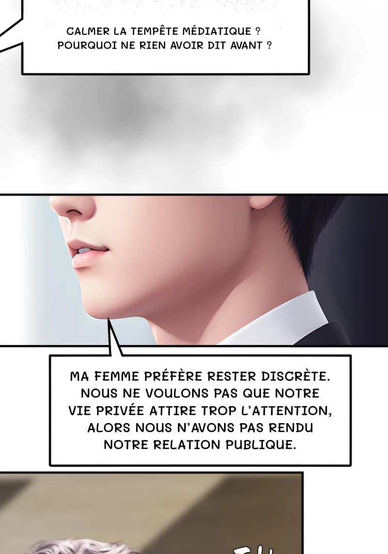 CALMER LA TEMPÊTE MÉDIATIQUE ? POURQUOI NE RIEN AVOIR DIT AVANT ?
MA FEMME PRÉFÈRE RESTER DISCRÈTE. NOUS NE VOULONS PAS QUE NOTRE VIE PRIVÉE ATTIRE TROP L’ATTENTION, ALORS NOUS N’AVONS PAS RENDU NOTRE RELATION PUBLIQUE.