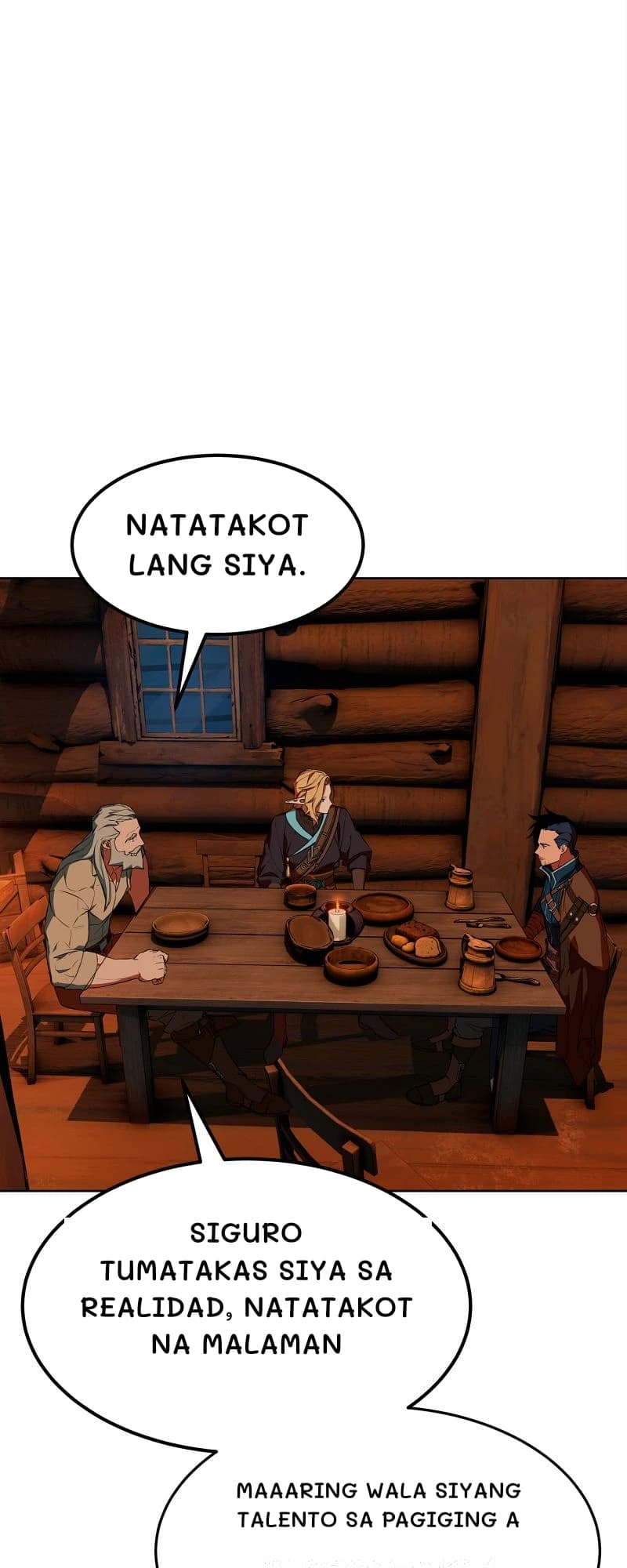 Natatakot lang siya.
Siguro tumatakas siya sa realidad, natatakot na malaman
Maaaring wala siyang talento sa pagiging a