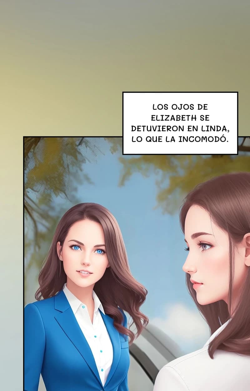 Los ojos de Elizabeth se detuvieron en Linda, lo que la incomodó.