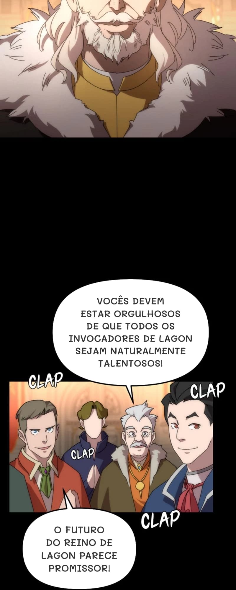 Vocês devem estar orgulhosos de que todos os invocadores de Lagon sejam naturalmente talentosos!
O futuro do reino de Lagon parece promissor!