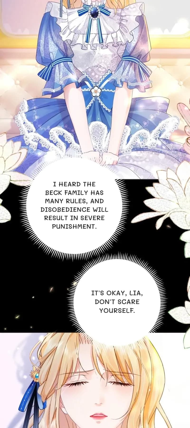 I heard the Beck family has many rules, and disobedience will result in severe punishment.
It's okay, Lia, don't scare yourself.