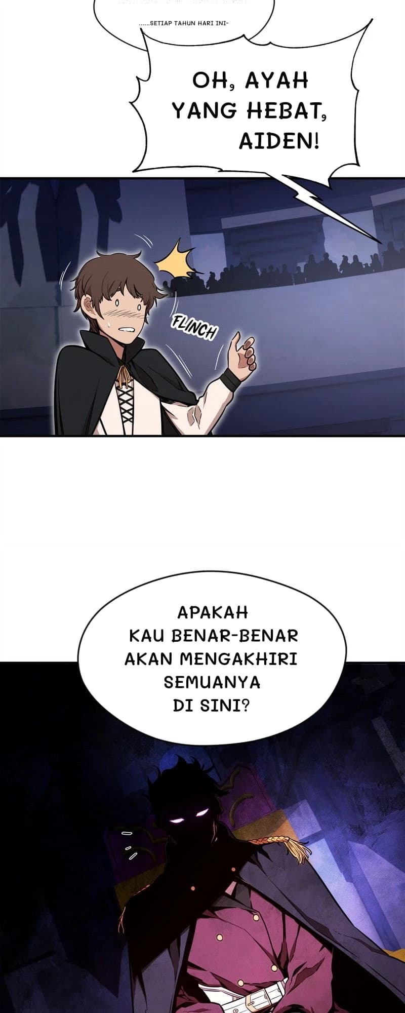 ......setiap tahun hari ini-
Oh, ayah yang hebat, Aiden!
Apakah kau benar-benar akan mengakhiri semuanya di sini?