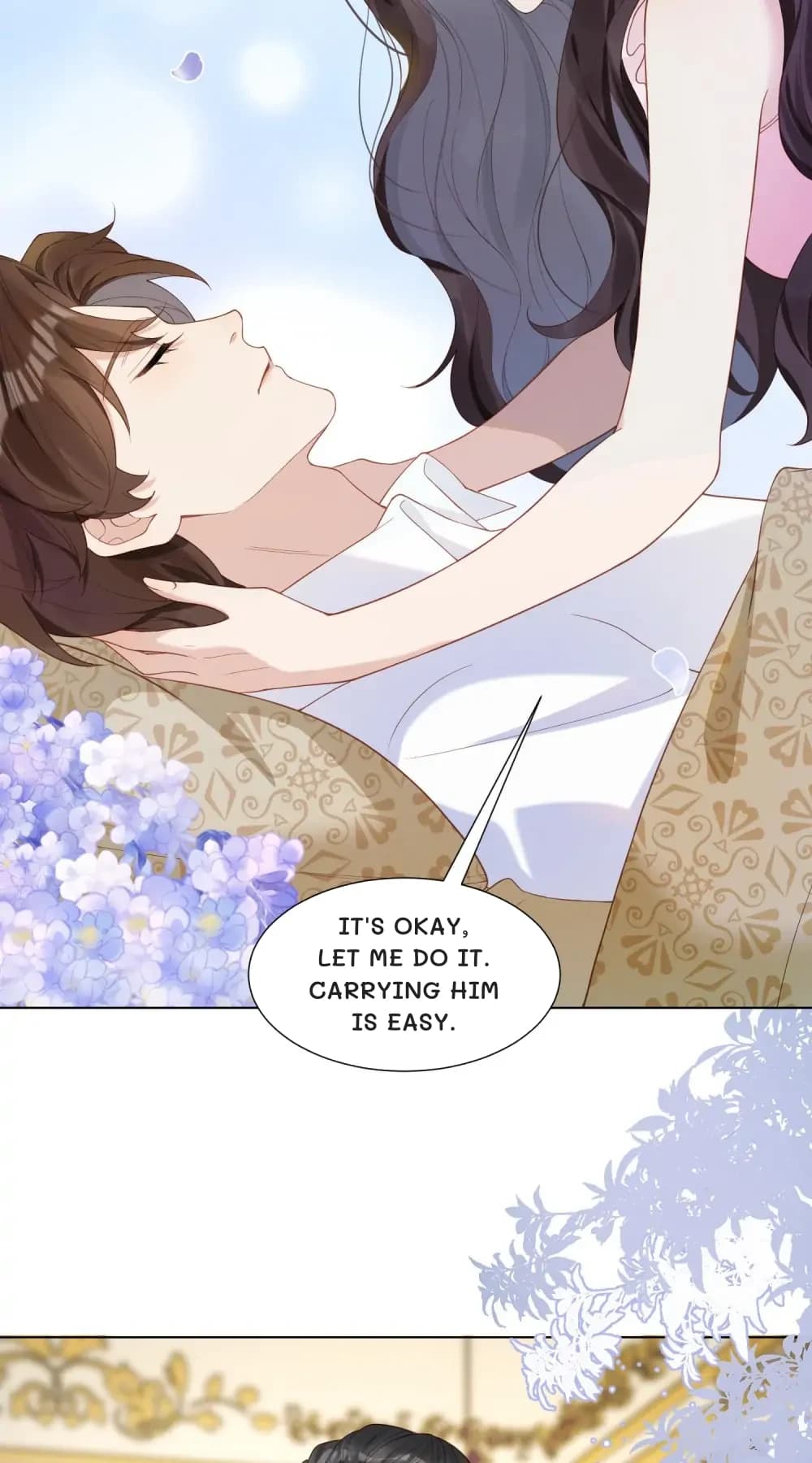 It's okay, let me do it. Carrying him is easy.