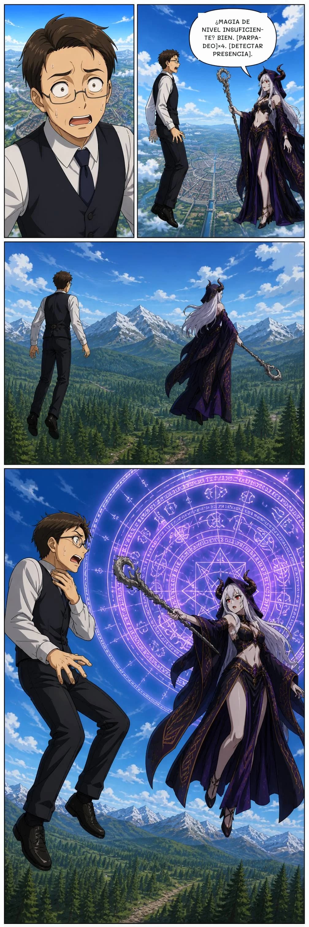¿MAGIA DE NIVEL INSUFICIENTE? BIEN. [PARPADEO]×4. [DETECTAR PRESENCIA].