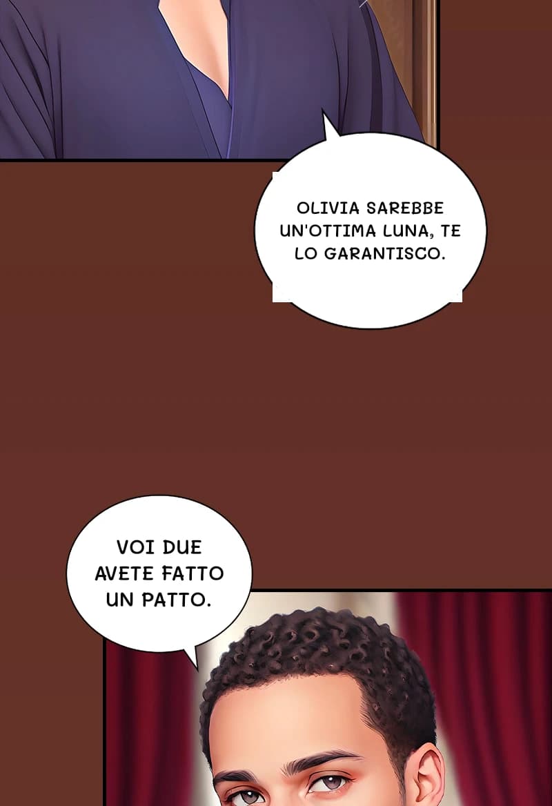 Olivia sarebbe un'ottima luna, te lo garantisco.
Voi due avete fatto un patto.