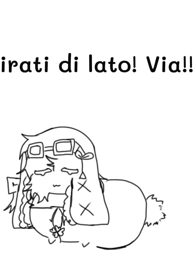 Girati di lato! Via!!