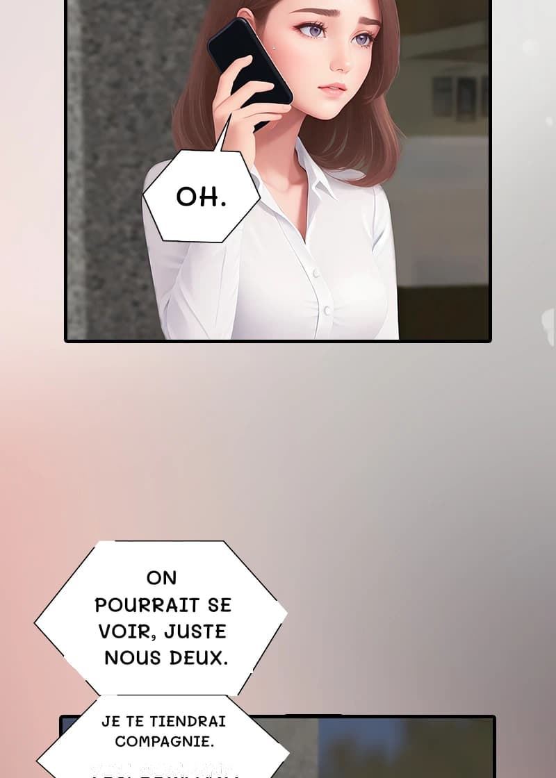 Oh.
On pourrait se voir, juste nous deux.
Je te tiendrai compagnie.