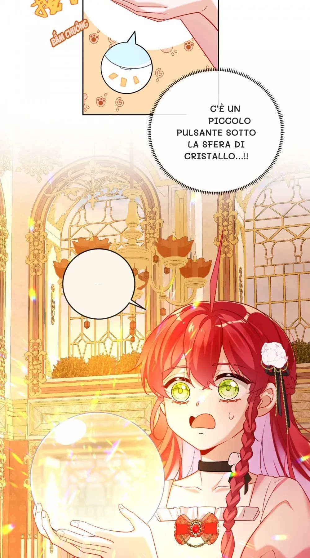 C'è un piccolo pulsante sotto la sfera di cristallo...!!
......