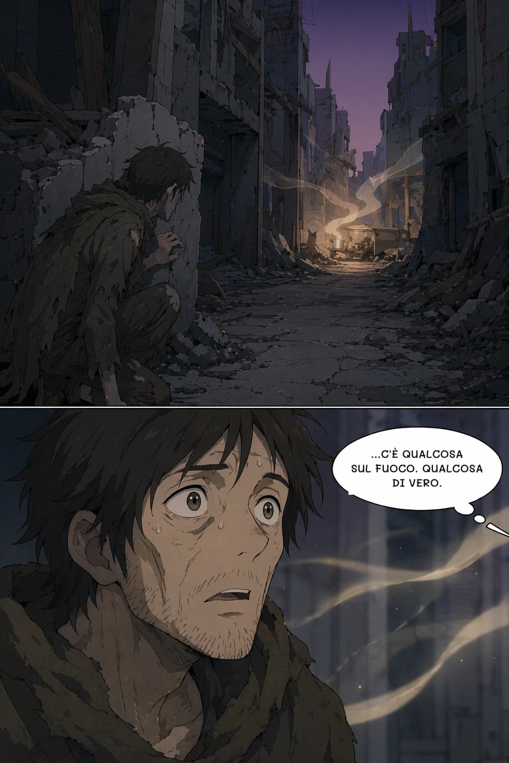 ...C'È QUALCOSA SUL FUOCO. QUALCOSA DI VERO.
