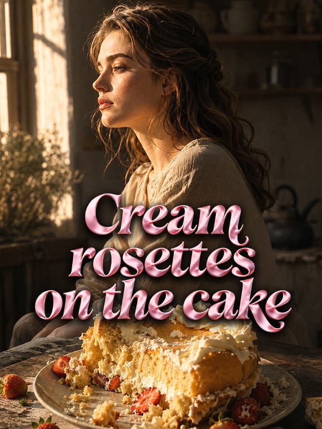 Cover of Cream rosettes on the cake by Dusty Star House