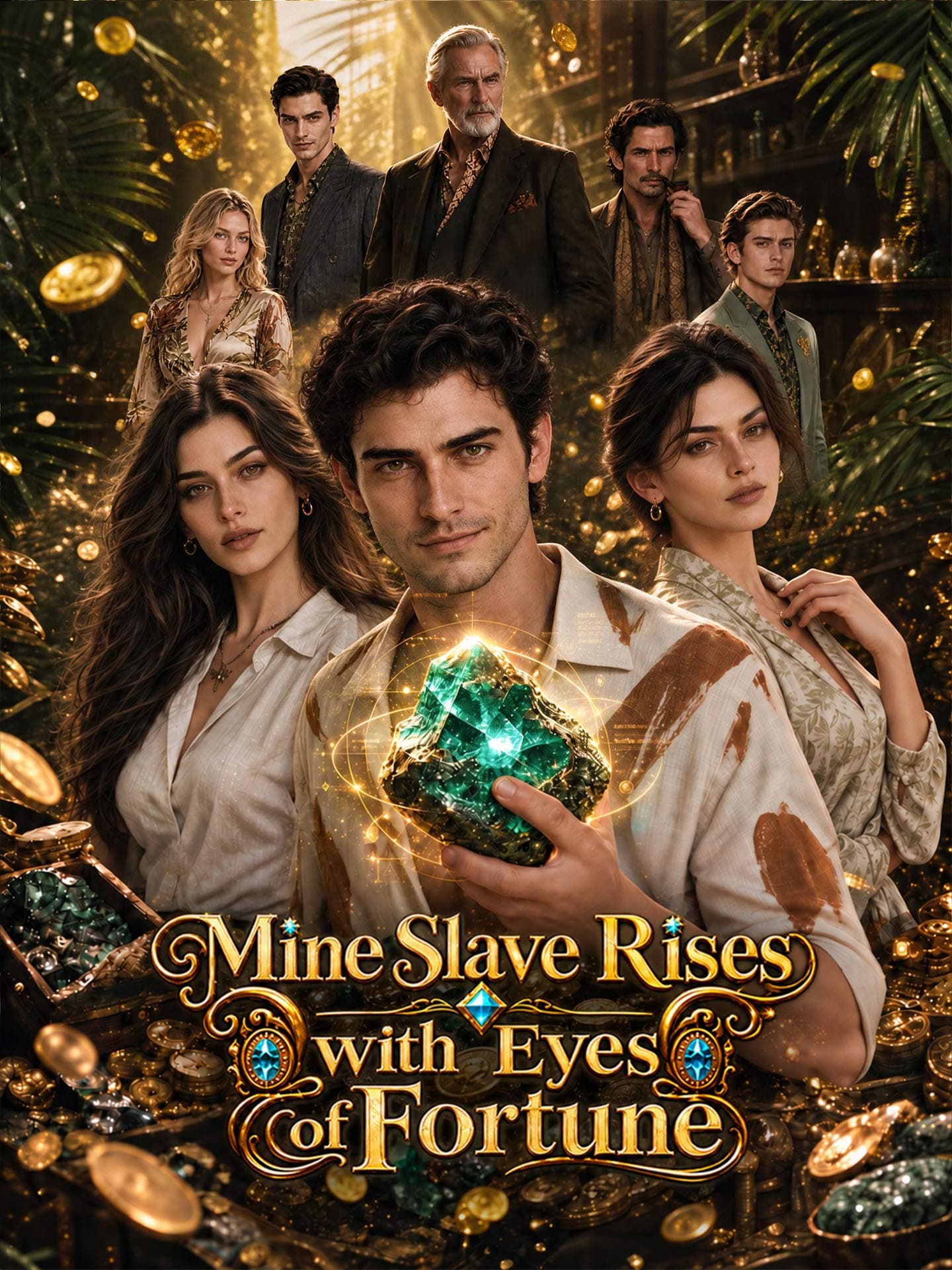 ปกของ Mine Slave Rises with Eyes of Fortune โดย Narato Studio