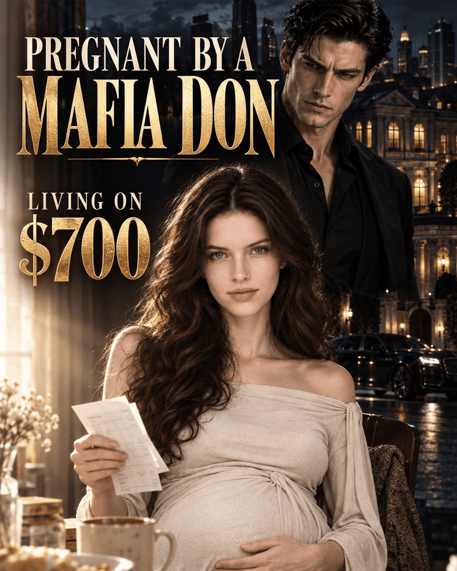 Couverture de Pregnant by a Mafia Don, Living on $700 par Copperleaf Films