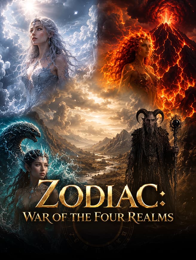 Cover of Zodiac: War of the Four Realms by Dusty Star House