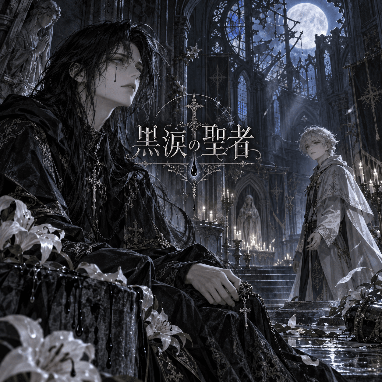 Cover of Saint of Black Tears 💧 by Lantern Moth Studio