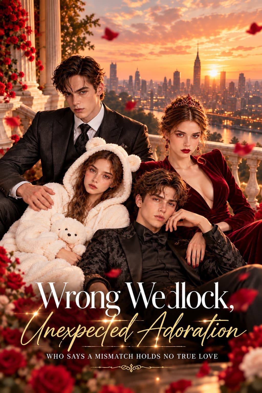 Cover of Wrong Wedlock,Unexpected Adoration by Wayfarer Verse Studio